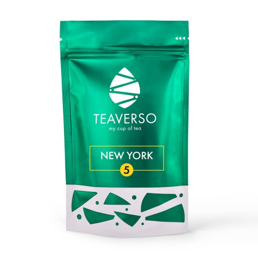 ČIERNY LISTOVÝ ČAJ CEYLON JAHODA CITRÓN NEW YORK TEAVERSO 50G