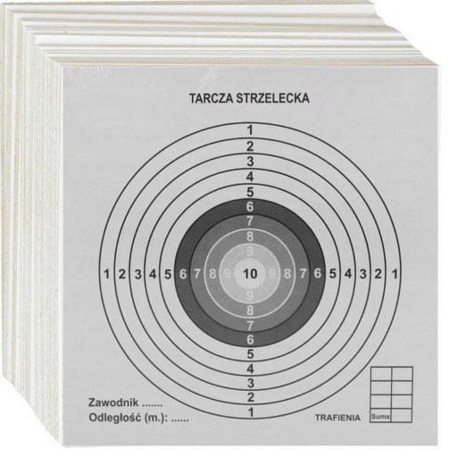 Strelecké terče NaMaxa 140x140mm 100 ks