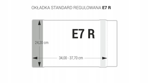 Obal knihy E7 242 Nastaviteľný Biurfol