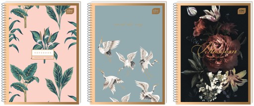 Kruhový zápisník A4/50 Mriežka 70g Natura Gold Interprint