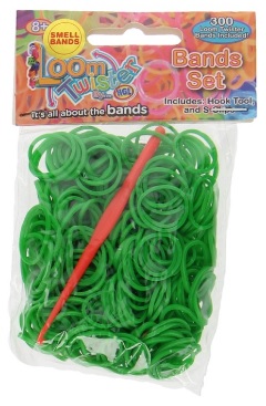 LOOM BANDS GUMY NA VÝROBU NÁRAMKOV 300 KS. ZELENÁ SV11787