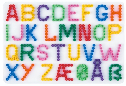 HAMA MIDI BEADS PODLOŽKA S PÍSMENKAMI 272