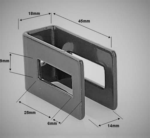 Držiak prackového konektora Univerzálny antracitový pre 3 mm plotový panel