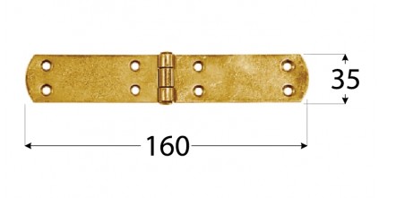 PÁNT FRANCÚZSKY 160X35X2,5 MM | POZINKOVANÝ