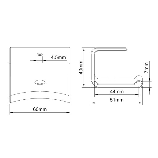 VEŠIAKOVÝ HÁK NA SLÚCHADLÁ MK3 + SKRUTKA 25mm C