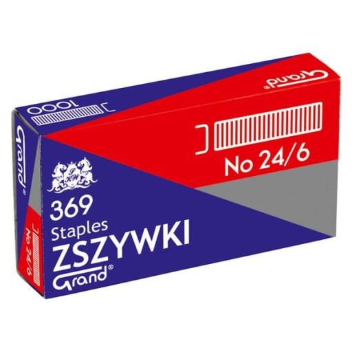 Veľké 24/6 sponky do zošívačky, 1000 kusov
