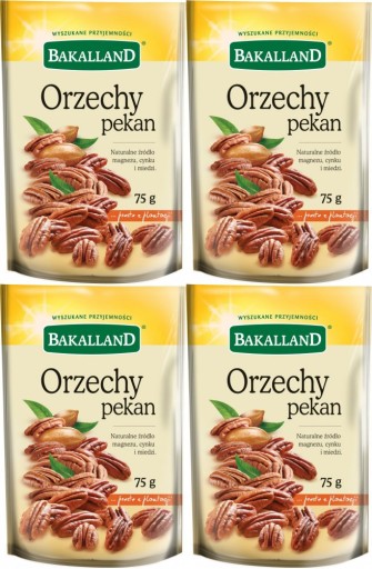 BAKALLAND Oriešky lúpané pekanové orechy 75g