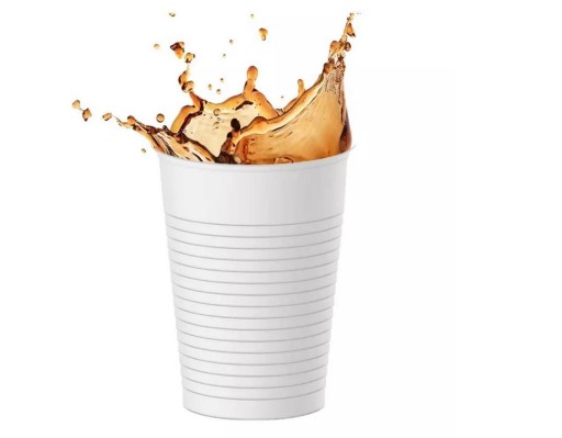 PLASTOVÉ HRNČEKY Biele 200ml 100ks WU hrnček
