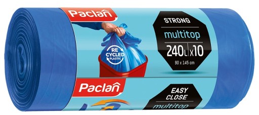 PACLAN MULTITOP Vrecia na odpadky s držadlami 240L A'10