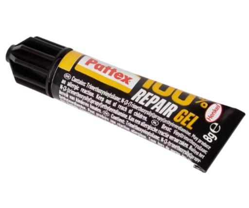 100% Pattex gélové opravné lepidlo.