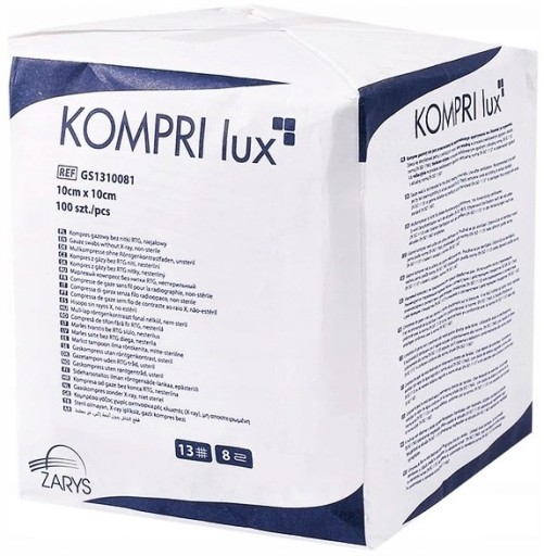 OBRYS - KOMPRI lux - 10 x 10cm 100 ks - 13n 8w - nesteril