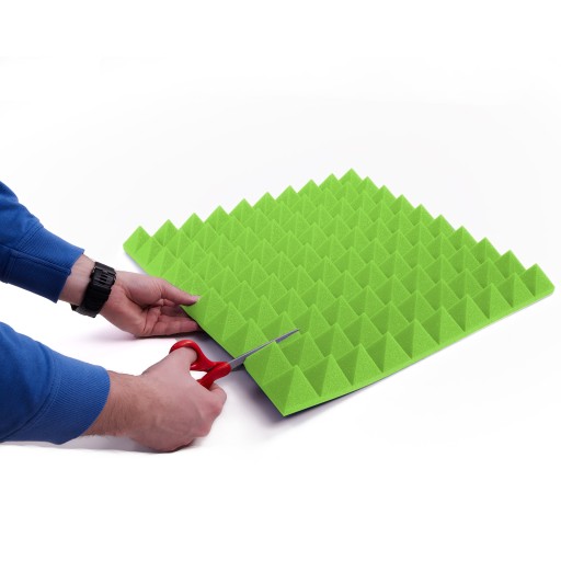 3D stenový panel Akustický pohlcovač ZELENÝ nástenný kužeľ