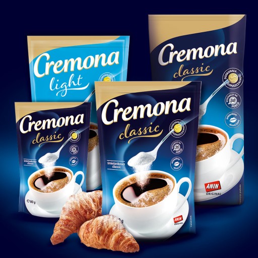 Cremona Classic bieliaci prášok do kávy 200g