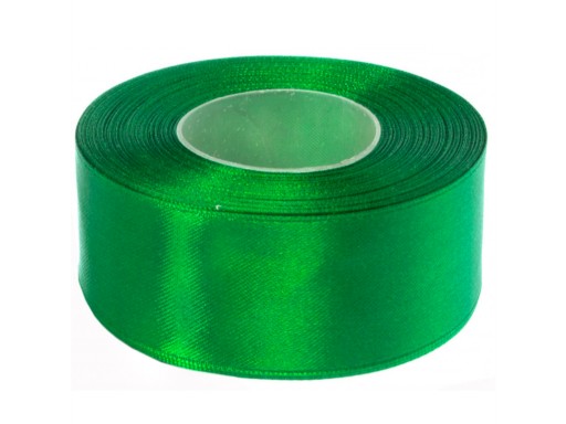 SATÉNOVÁ STUHA 38 mm stuha 32 m ZELENÁ 8086