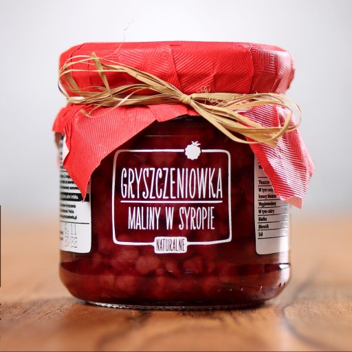 Maliny v sirupe 190 g Gryszczeniówka
