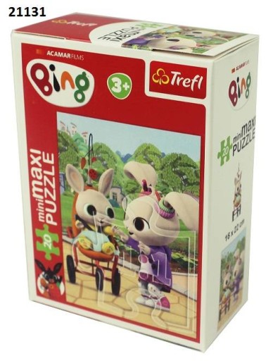 1 ks PUZZLE MINI MAXI 20 EL RABBIT BUNNY BING