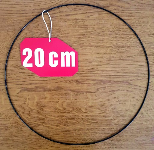 Prsteň lapač snov ČIERNA 20 cm