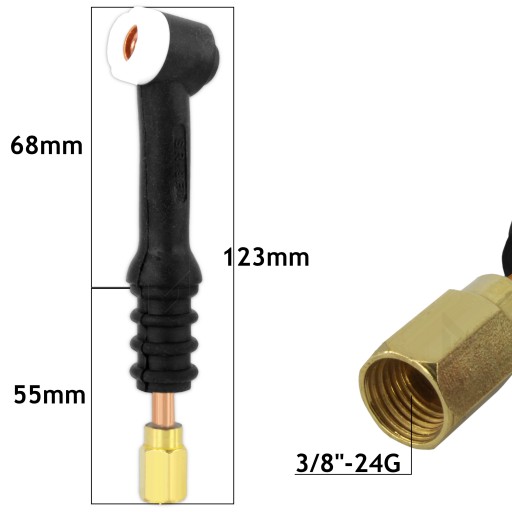 Telo horáka TIG SR9F, rúrka WP9F FLEX