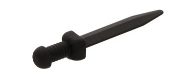 LEGO Gladiator Weapon Short Sword Black 18034