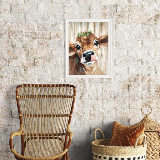 Diamantové vyšívanie 5D diamantový obraz 30x40cm DIY kravička