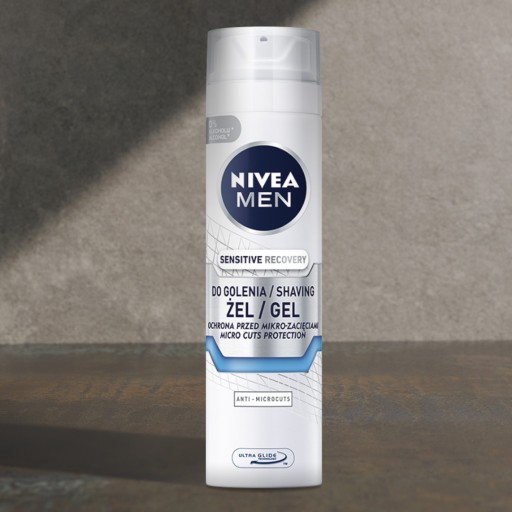 NIVEA Men Sensitive Recovery gél na holenie 200 ml