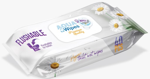 Aqua Wipes vlhčený voňavý papier 40 ks.