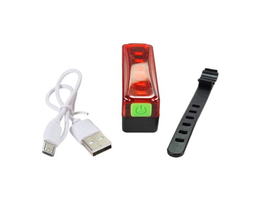 ZADNÁ BICYKLE LAMPA USB LED OSVETLENIE NA BICYKEL