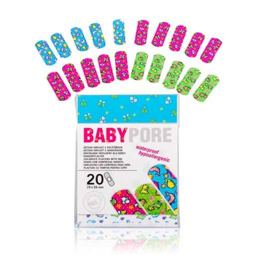 Batist BABYPORE Sada náplastí pre deti, 20 ks