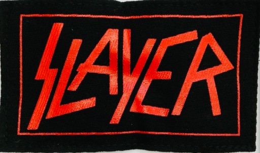 SLAYER (284) zlatá thrash metalová nášivka