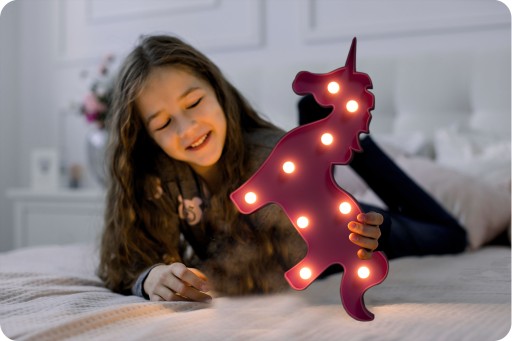 LED NOČNÁ LAMPA PRE DETI, DEKORATÍVNE, AKUMULÁTOROVÉ KACTUS RICOKIDS
