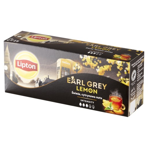 Lipton EARL GREY LEMON čierny expresný čaj 25 sáčkov 50g
