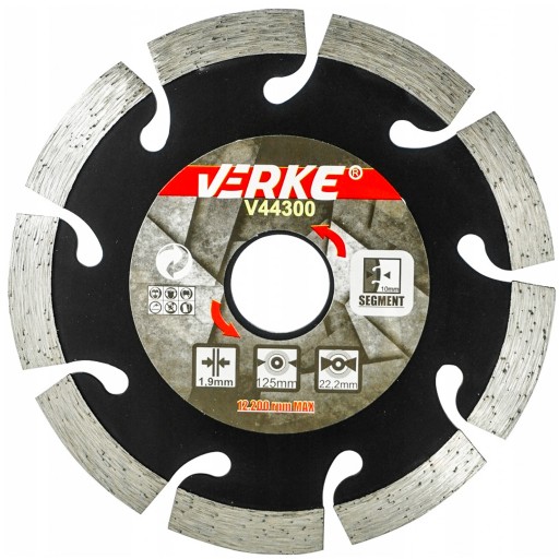 DIAMANTOVÝ KOTÚČ NA REZANIE BETÓNOVEJ KAMENNEJ KOCKY 125x22,2 SUCHÝ MOKRÝ