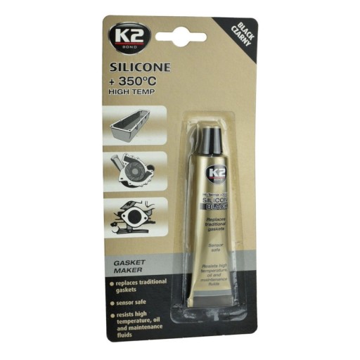 ČIERNY VYSOKOTEPLOTNÝ SILIKÓN do 350C 21g - B2150