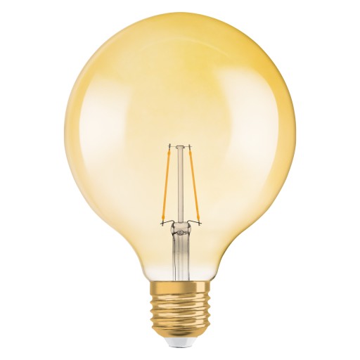 OSRAM LED VINTAGE jantárová dekoračná guľa 3W= 22W E27