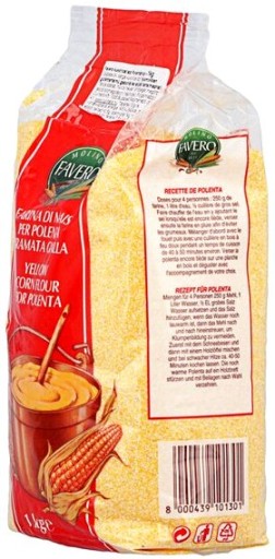 Kukuričná múka hrubá žltá Jemná 1kg FAVERO