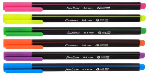 MEMOBE jemná linka 0,4 mm neónová 6 farieb
