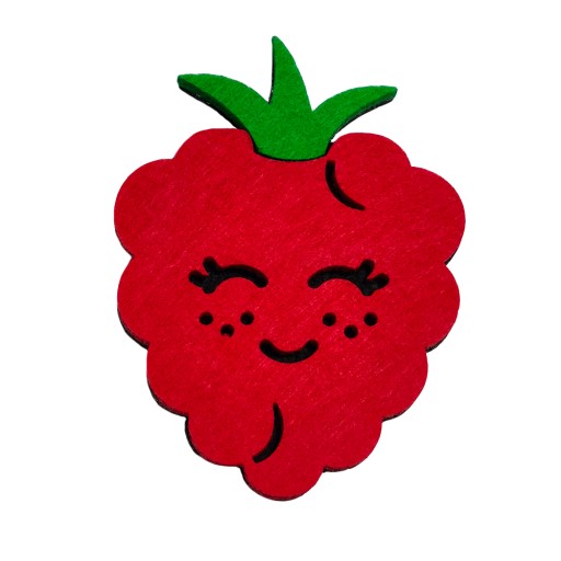 RASPBERRY BAND, MALINOVÝ OUTFIT, ČERVENÁ PLsť