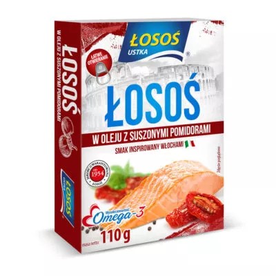 Losos v oleji so sušenými paradajkami Losos Ustka 110g