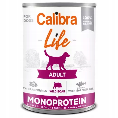 Calibra Life Dog Monoproteínová konzerva na diviaka 400g