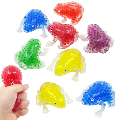 GNIOTEK GEL FAREBNÝ ŽABA ANTISTRESOVÝ SENZORY SQUISH PRANK JOKE