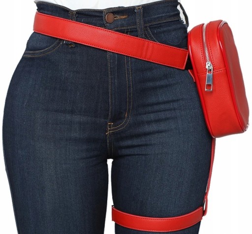 Retro crossbody kabelka s koženým remienkom