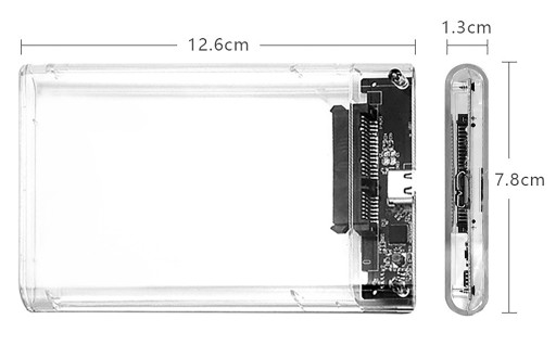 HDD POCKET SATA 2.5 DRIVE DRIVE USB 3.2 PRENOS AŽ 5 Gbps