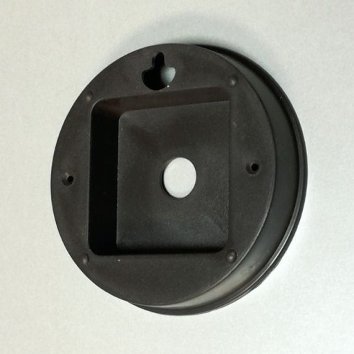 Zásuvka pre hodinový mechanizmus, čierna, 98 mm