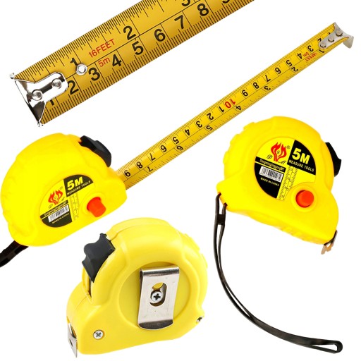 CENTIMETER ŽLTEJ PÁSKY 5 M / 16 FT