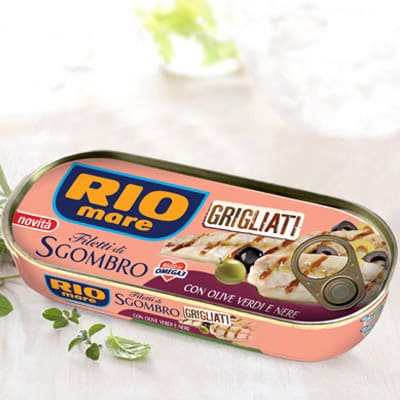 Grilované filety z makrely s olivami Rio Mare