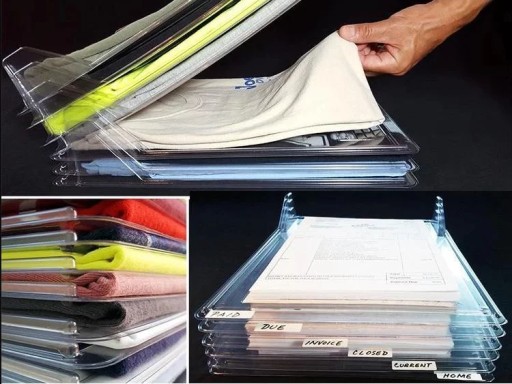 Súprava organizéra na tričká na uloženie tričiek, 10 ks