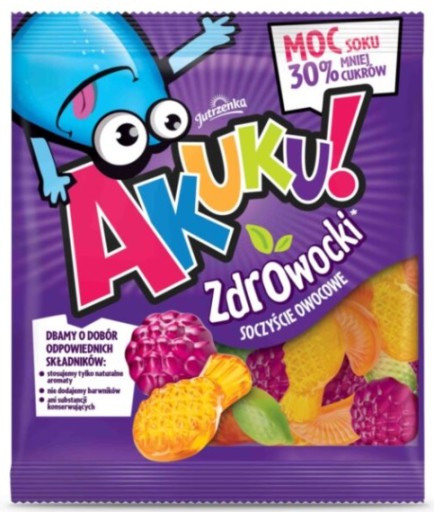AKUKU ZDROWOCKI JELLIES s ovocnou príchuťou 90G