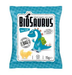 BIOSAURUS Kukuričné chrumky s bezlepkovou morskou soľou