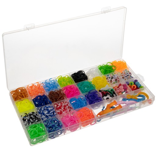 Sada na výrobu náramkov z gumičiek 1500 ks DIY