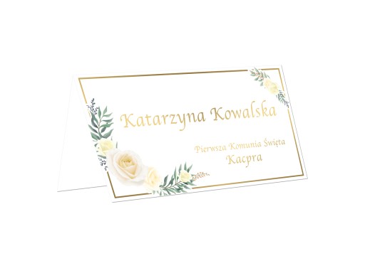 Personalizované vizitky 15 ks Communion Place cards